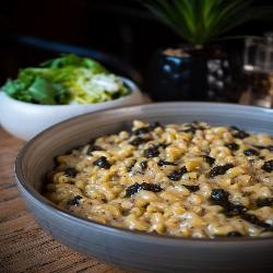 Risottos de Coquillettes à la truffe & vieux comté